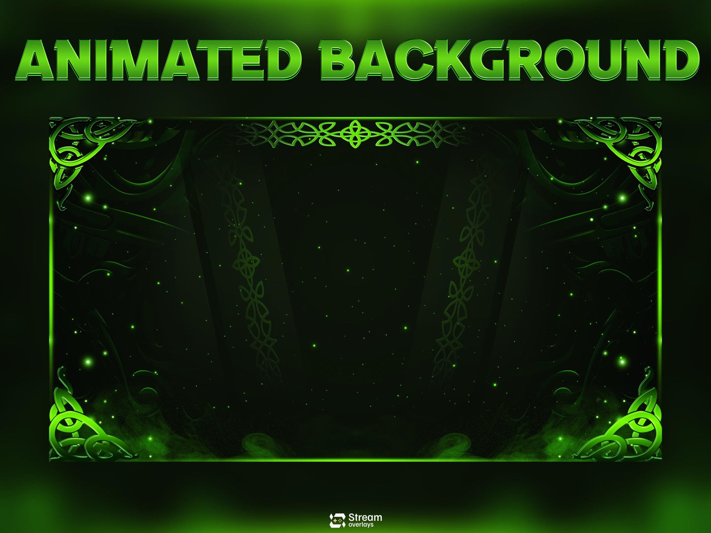 Emerald Mystic Animated Twitch Overlay Pack | Green Twitch Overlays | Animated Scenes | Emerald Fantasy Pack| Streaming Alerts | Starting Soon | Panels | Webcam