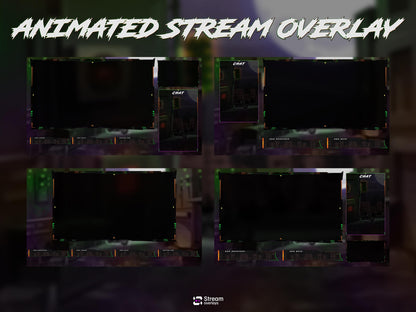 Dark Stream overlay Package | Biker Motorcycle Theme | Night City Twitch Pack | Animated Twitch Overlays | stream screens | Twitch Alerts