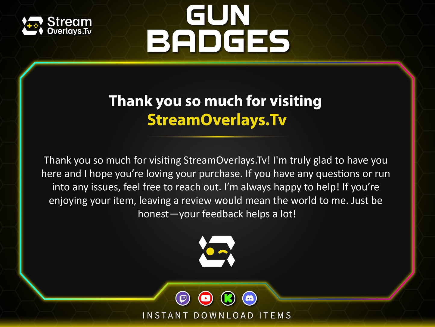 Gun Sub Badges for Twitch | Skull Rifle Gaming Badges | Gaming Gun Loyalty Badge,  Streamer Loyalty Subscriber for Twitch, Discord, YouTube