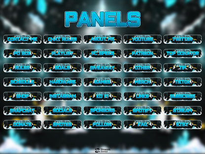 Ice Twitch Stream | Animated Frozen Streams | Snow Throne Streaming Screens | Fantasy Scenes | Animate Alerts | Snow Gaming OBS | Panels