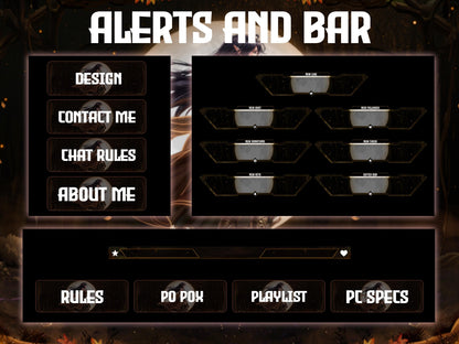 Anime Jungle Twitch Overlay | Forest Stream Package | Animated Streaming Pack | Fantasy Stream Screens | Alerts | Panels | Gaming Overlays