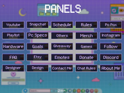 Retro Stream Pack | Computer Twitch Overlay | Windows 95 Gaming Overlay | Vaporwave Panels | Workstatio Bundle | vintage Alerts, Panels, OBS