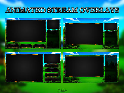 Golf Twitch Overlay Pack | Animated Sports Streaming Package | Stream Package | Gaming Alerts | Starting Soon | Kick Screens | OBS Studio
