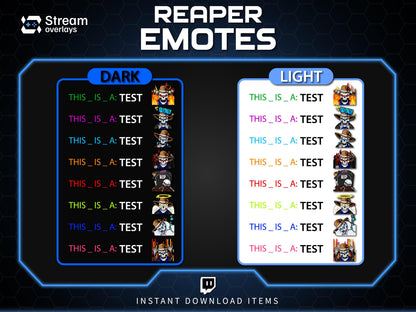 Cowboy Reaper Twitch Emotes Pack | Western Skeleton Skull Emotes for Discord, Kick, Youtube | Dark Gaming Emoji | Grim Reaper Streamer Pack