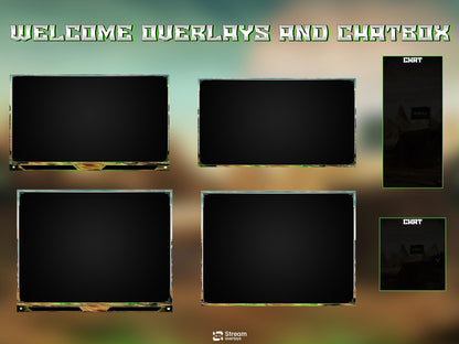 Desert Arena Stream Overlay | Animated Twitch Pack | | Gaming Overlay | Streaming Package | Alerts | Starting Soon | Kick Screens | Panels