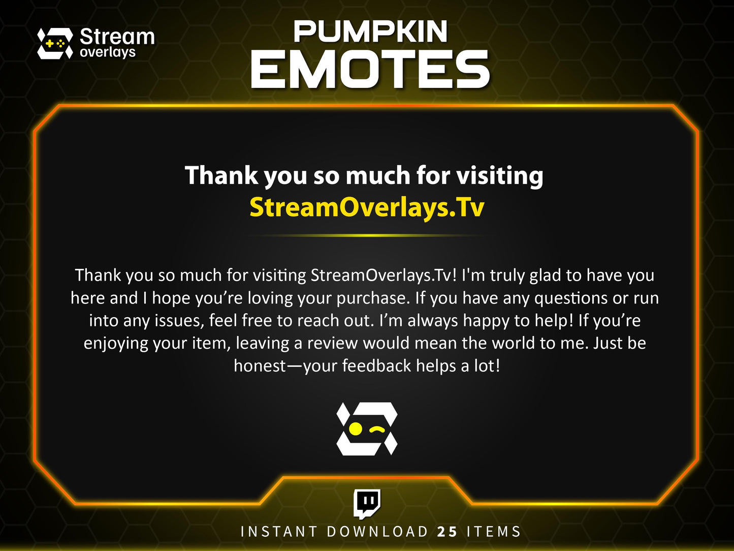 25 Pumpkin Stream Emotes, Spooky Fall Emojis (PNG Digital Download)