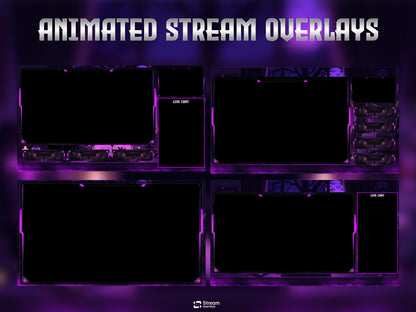 Free Halloween Twitch Overlay, Halloween Stream Overlay, Spooky Twitch Overlay Pack | Fantasy Purple Witch Wizard, Magical Scary Stream Bundlge, Dark Gothic Gaming Overlay
