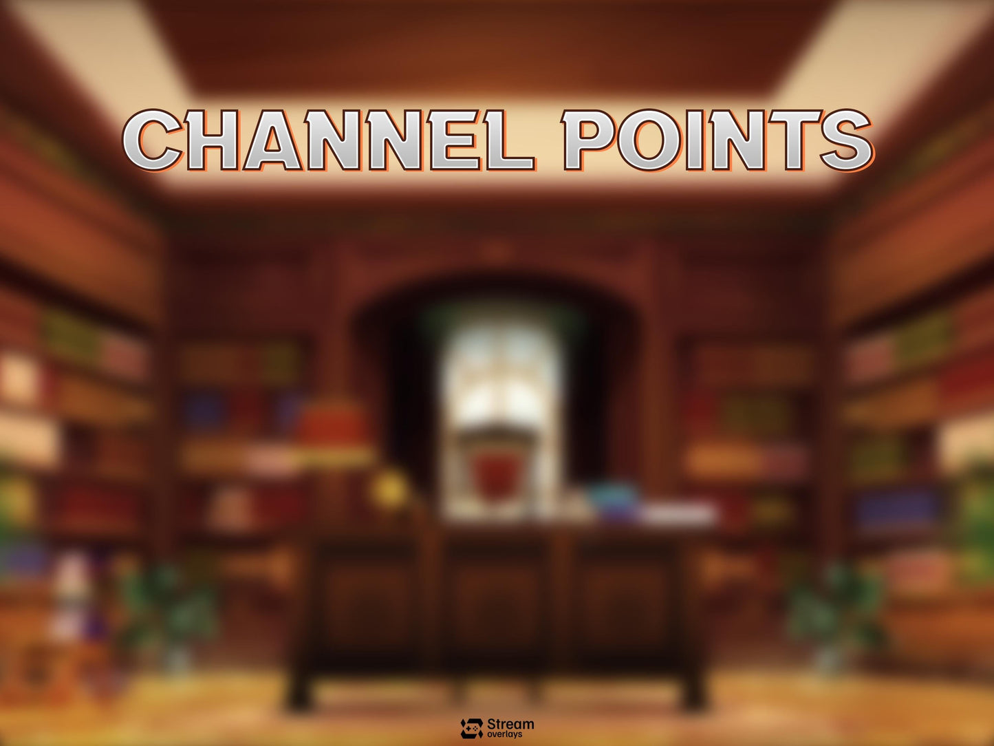 Library Stream Overlay | Study Room Twitch Overlays | Books Screaming | Vintage President Streaming Overlays | Starting Soon, Books Panels