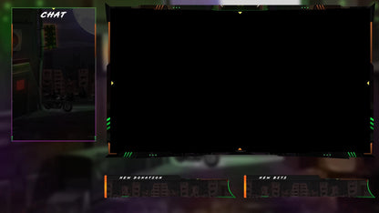 Dark Stream overlay Package | Biker Motorcycle Theme | Night City Twitch Pack | Animated Twitch Overlays | stream screens | Twitch Alerts