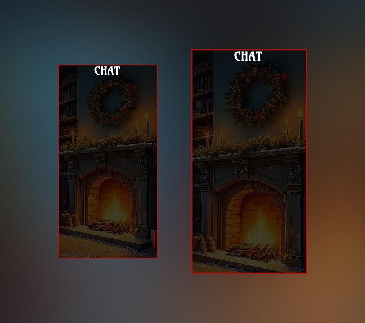 Cozy Christmas Twitch Overlay Pack | Winter Fireplace Stream Screens | Holiday Snow Scene | Animated Alerts & Facecam