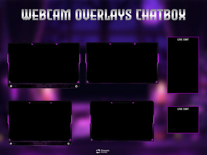 Free Halloween Twitch Overlay, Halloween Stream Overlay, Spooky Twitch Overlay Pack | Fantasy Purple Witch Wizard, Magical Scary Stream Bundlge, Dark Gothic Gaming Overlay