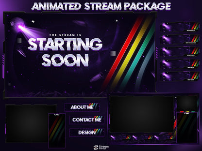Raiders Animated Twitch Overlay Pack | Stream Screens | Alerts, Panels, Transitions for OBS Studio, Streamlabs & Kick | Streaming Package