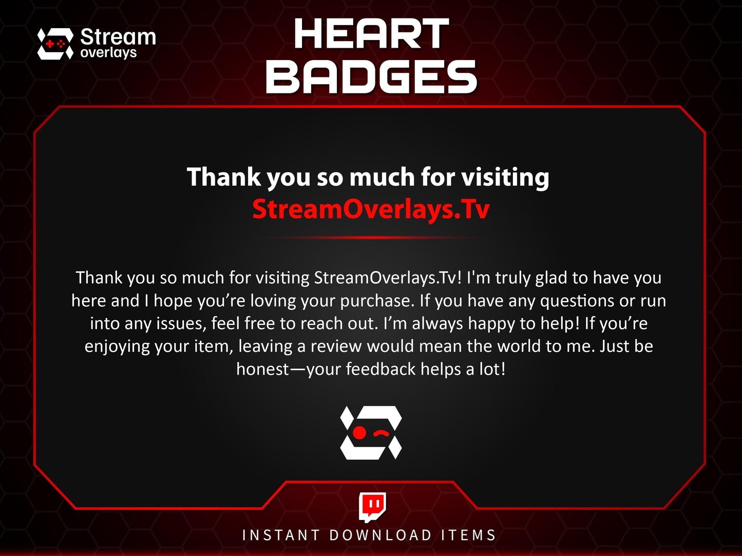 Glossy Heart Twitch Badges | Valentine's Day Subscriber Badge | Loyalty subbadge | Romantic Stickers | Love | Valentines Sticker Gift