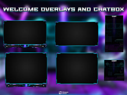 Cyber Hospital Twitch Overlay Pack | Neon Surgery Stream Package, Sci-Fi Lab OBS Animated Overlay , Futuristic Lab Stream Twitch Panels Kick