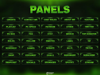 Emerald Mystic Animated Twitch Overlay Pack | Green Twitch Overlays | Animated Scenes | Emerald Fantasy Pack| Streaming Alerts | Starting Soon | Panels | Webcam