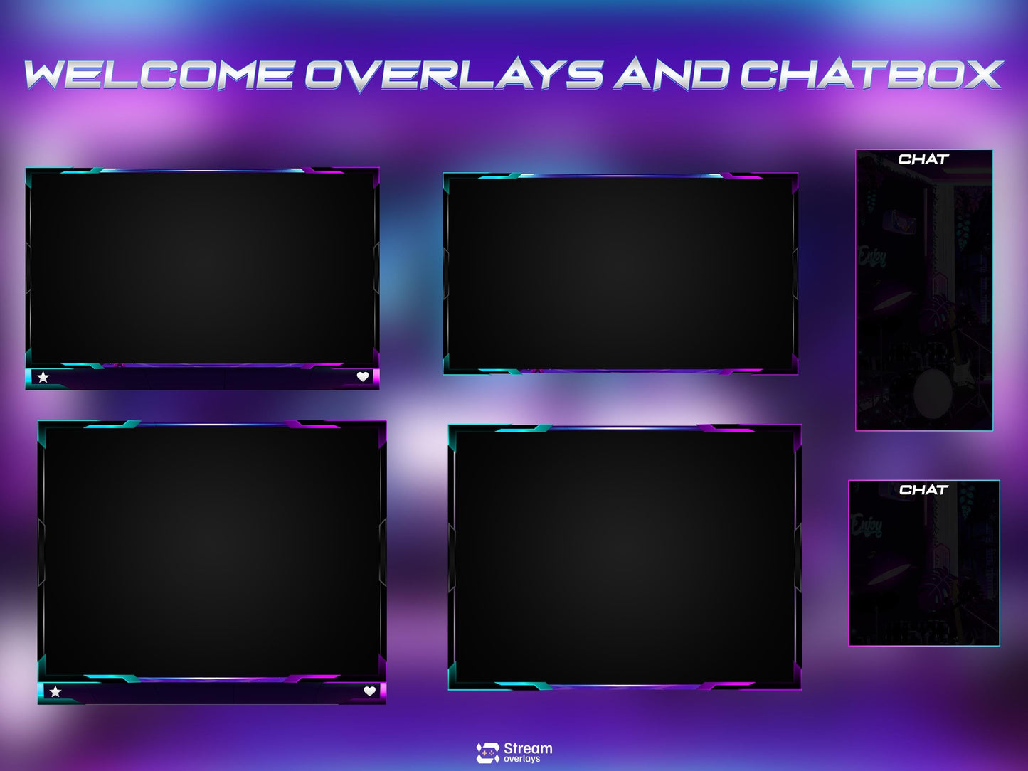 Retro Twitch Overlay | Neon Gaming Room | Anime Stream Overlays | Gamer Streams | Animated Streaming | Game Studio | Twitch Screens | Panels