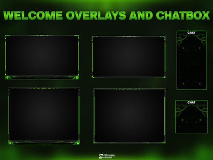 Emerald Mystic Animated Twitch Overlay Pack | Green Twitch Overlays | Animated Scenes | Emerald Fantasy Pack| Streaming Alerts | Starting Soon | Panels | Webcam