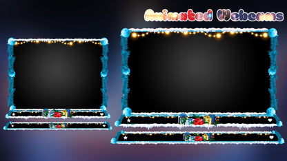 Santa Christmas Stream Package, Winter Twitch Overlay Pack