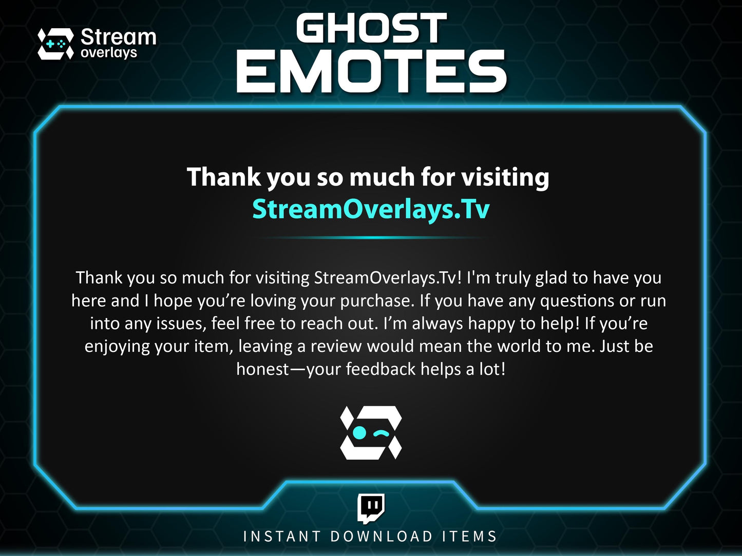 25 Spooky Ghost Twitch Emotes: Halloween Emojis (Instant Download)