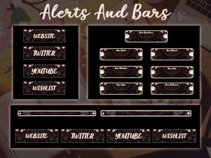 Cozy Bear Twitch Overlay Pack | Kawaii Stream Screens | Pastel Desk Theme | Cozy Starting Soon BRB Ending & Alerts
