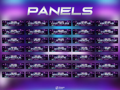 Retro Twitch Overlay | Neon Gaming Room | Anime Stream Overlays | Gamer Streams | Animated Streaming | Game Studio | Twitch Screens | Panels