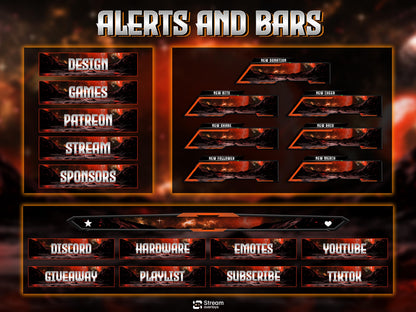 Galaxy Stream Overlay Pack | Animated planet screens | Cosmic Theme | Starting Soon BRB & Alerts | Animated Scenes | Gaming Panels | Sci Fi