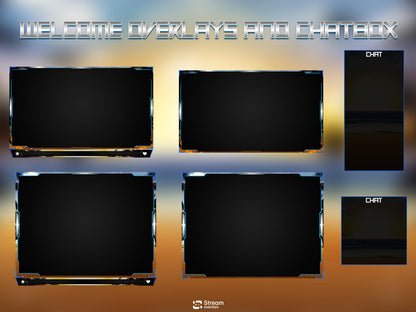 Tropical Beach Twitch Overlay | Summer Island Stream | Animated Gaming Pack | Sunset Streams | Streaming Scenes | Gaming Panels | Screens