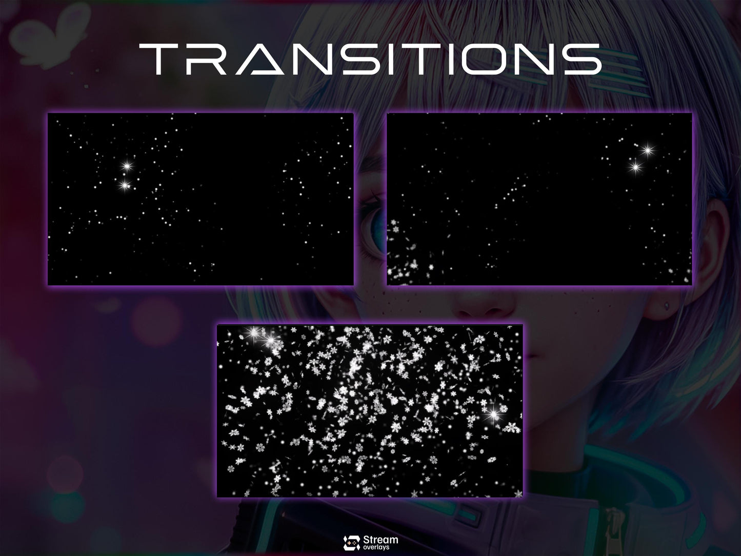 Anime Girl Twitch Overlay | Cute Streaming Pack | Sakura Stream Screen | Animated Overlays | Cherry Blossom Theme | Twitch Alert | Cozy Vibe