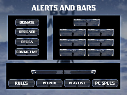 But Why Penguin Stream Overlay Pack | Nihilist Penguin Walking Mountains Twitch Streamer | Arctic Penguin Meme| Ice Snow Winter Lone Penguin