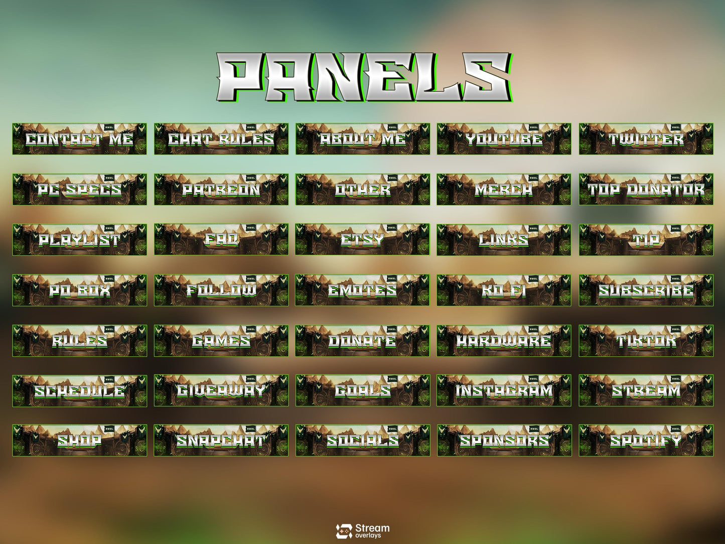 Desert Arena Stream Overlay | Animated Twitch Pack | | Gaming Overlay | Streaming Package | Alerts | Starting Soon | Kick Screens | Panels