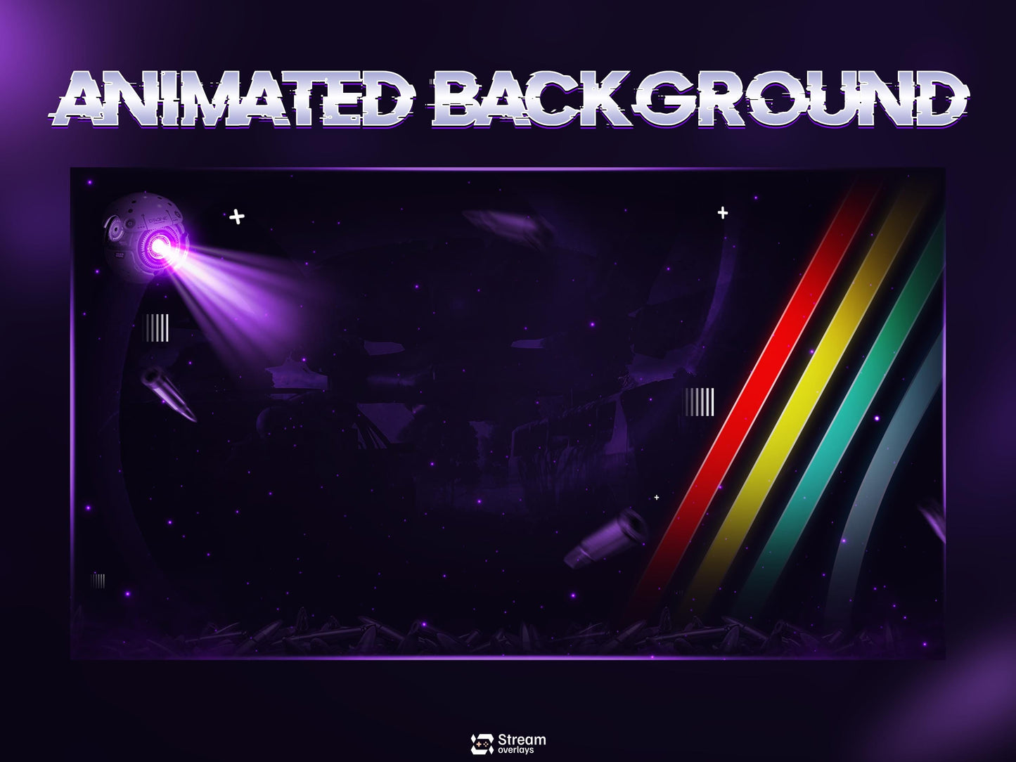 Raiders Animated Twitch Overlay Pack | Stream Screens | Alerts, Panels, Transitions for OBS Studio, Streamlabs & Kick | Streaming Package