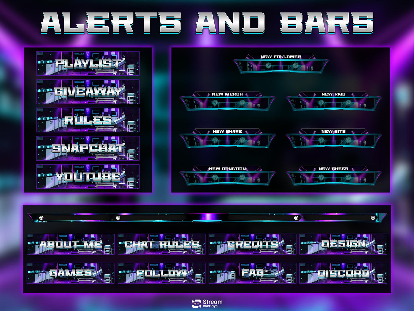 Cyber Hospital Twitch Overlay Pack | Neon Surgery Stream Package, Sci-Fi Lab OBS Animated Overlay , Futuristic Lab Stream Twitch Panels Kick