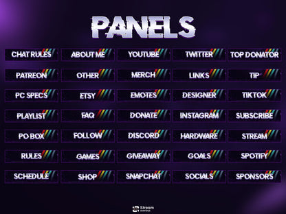 Raiders Animated Twitch Overlay Pack | Stream Screens | Alerts, Panels, Transitions for OBS Studio, Streamlabs & Kick | Streaming Package