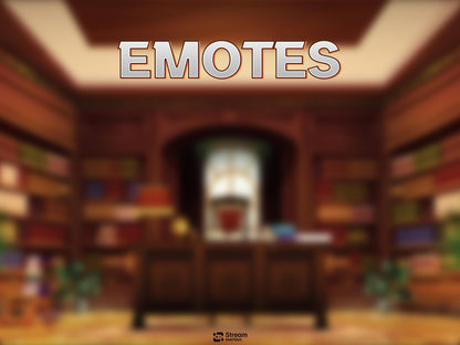 Library Stream Overlay | Study Room Twitch Overlays | Books Screaming | Vintage President Streaming Overlays | Starting Soon, Books Panels