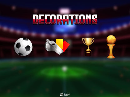 football Stream Overlay Pack | Animated Soccer Stream Screens | Sport Arena Theme | Stadium Overlays | Soccer Streamers | Twitch Alerts