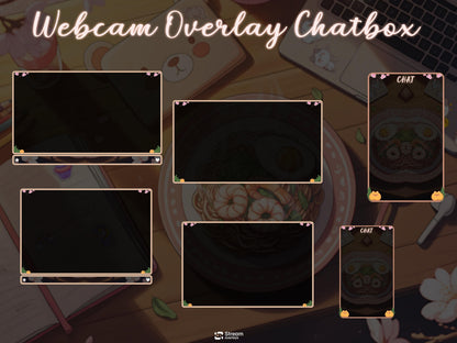 Cozy Bear Twitch Overlay Pack | Kawaii Stream Screens | Pastel Desk Theme | Cozy Starting Soon BRB Ending & Alerts