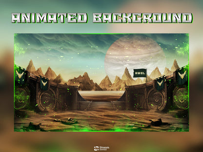 Desert Arena Stream Overlay | Animated Twitch Pack | | Gaming Overlay | Streaming Package | Alerts | Starting Soon | Kick Screens | Panels