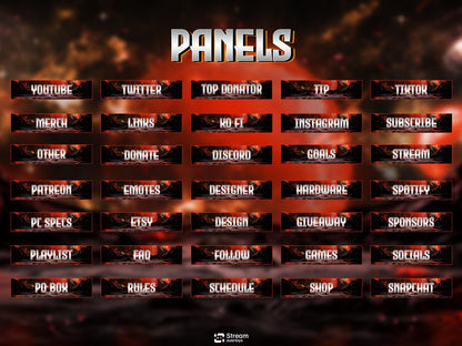 Galaxy Stream Overlay Pack | Animated planet screens | Cosmic Theme | Starting Soon BRB & Alerts | Animated Scenes | Gaming Panels | Sci Fi