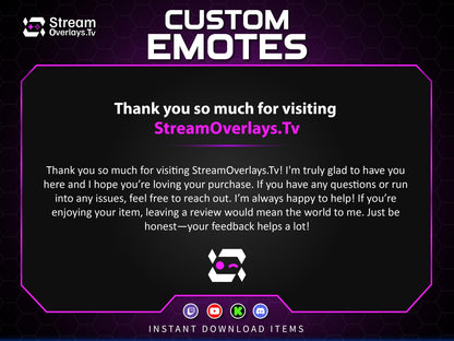 Purple Neon Hacker Twitch Emotes | Grim Reaper Emoji Pack for Streamers | Cute Reaper Twitch Emotes | Kawaii Grim Reaper Emote Pack