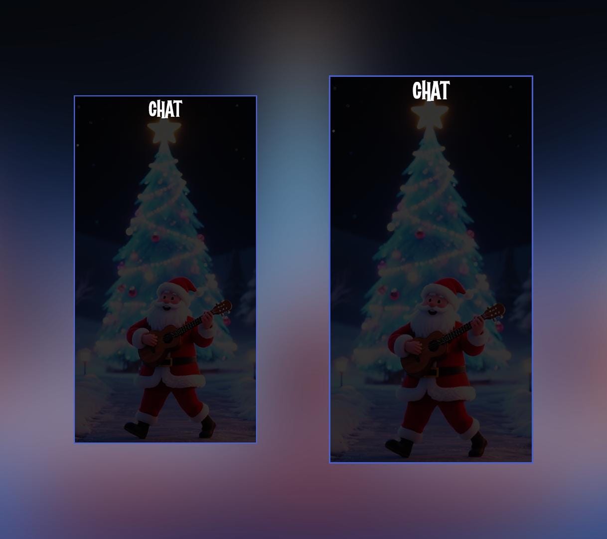 Santa Christmas Stream Package, Winter Twitch Overlay Pack