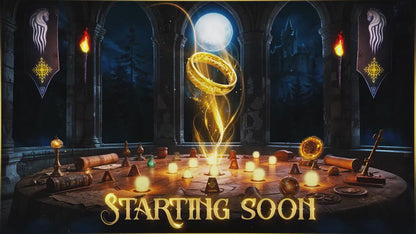 Ring of Lord Stream Overlay, Fantasy Magic Twitch Overlay, Medieval Castle Stream Screens, Mystic Fantasy Starting Soon Alerts Panels OBS