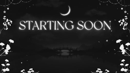 Midnight Petals Stream Pack | Dark Twitch Overlay | Floral Animated Scenes | Minimal Moon Streams | Twitch Alerts | Starting Soon | Panels