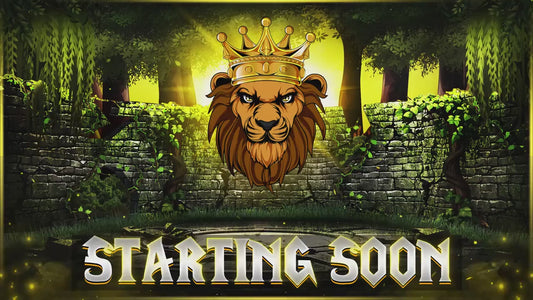 Forest Animated Overlay | Lion Jungle Stream Pack | Fantasy Scenes | Animate Twitch Screens | Panels | Nature Streaming Package | Alerts