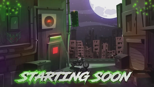 Dark Stream overlay Package | Biker Motorcycle Theme | Night City Twitch Pack | Animated Twitch Overlays | stream screens | Twitch Alerts
