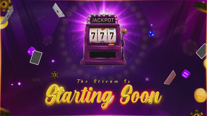 Slot Machine Stream Package | Casino Twitch Overlay Pack | Gambling Stream Overlays | Neon Jackpot Cards Screens & Alerts for Kick, Youtube