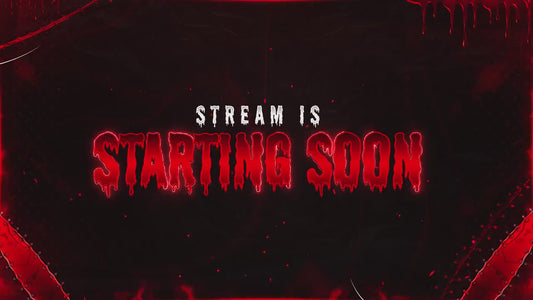 Horror Twitch Overlay | Animated Pack | Dark Gaming Stream | Red Blood Gaming Streams | Streaming screens | OBS, Streamlabs & Kick Screens