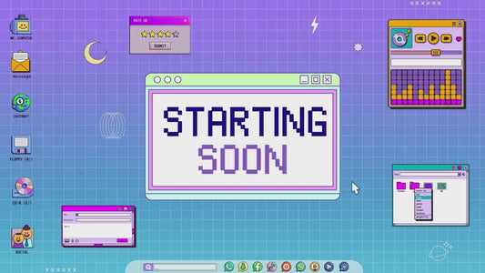 Retro Stream Pack | Computer Twitch Overlay | Windows 95 Gaming Overlay | Vaporwave Panels | Workstatio Bundle | vintage Alerts, Panels, OBS